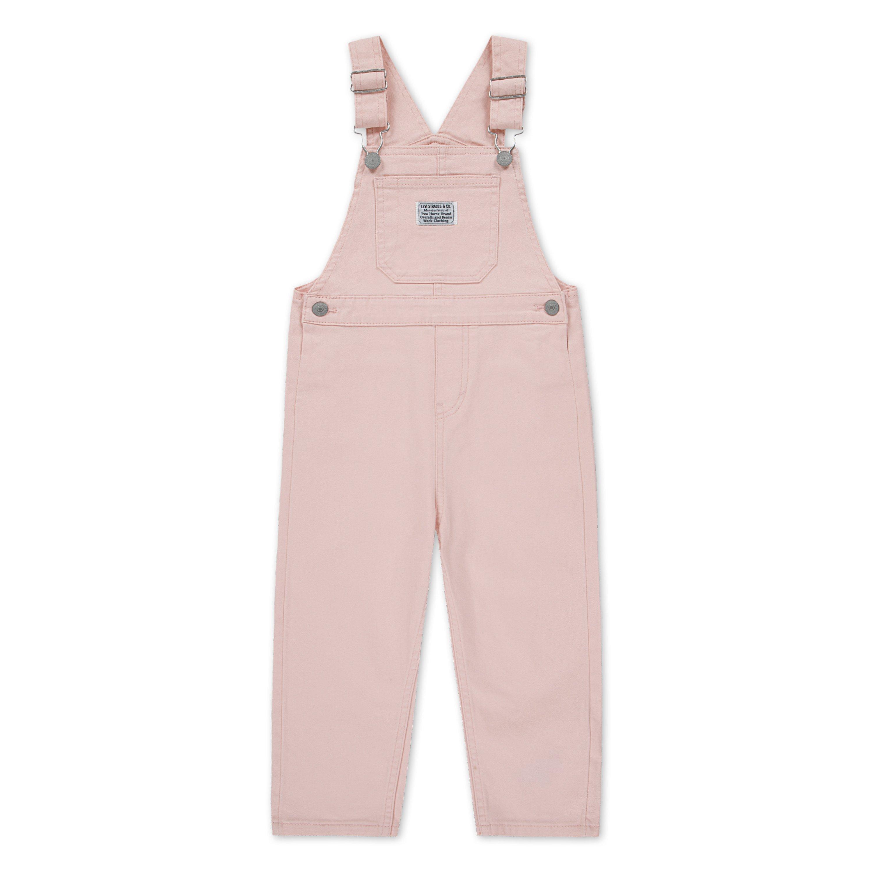 Levi's Toddler Boys' Twill Denim Overalls - Pink - PINK